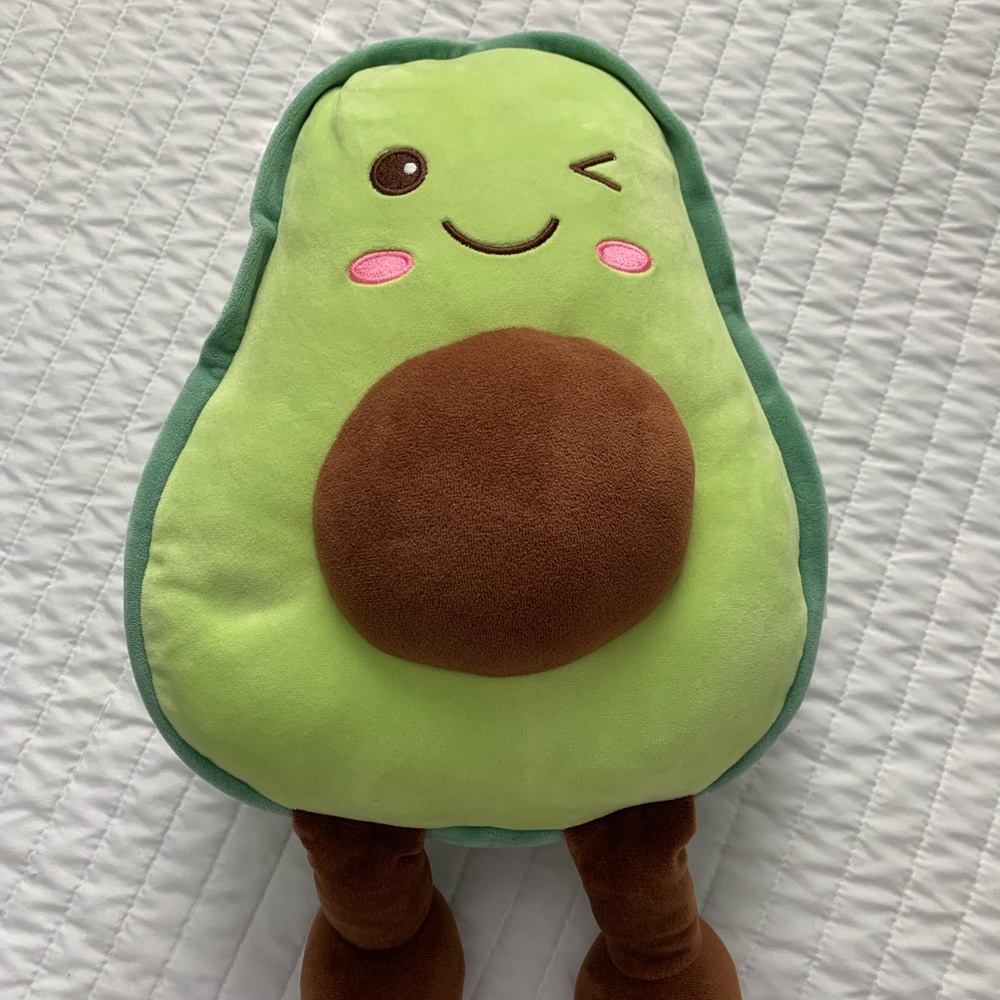 Cute Avocado Plush Toy With Legs Aassoo EUC
